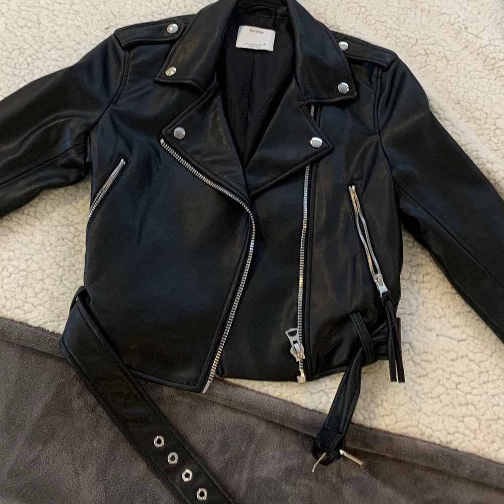 Bershka Faux Leather Jacket